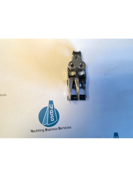 poulie double inox 17mm avec taquet sifflet