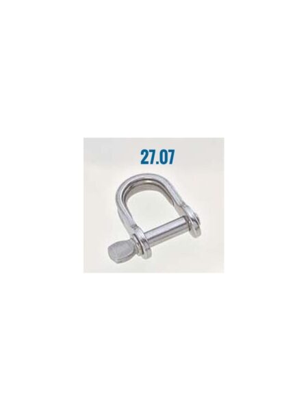 manille plate 6mm courte