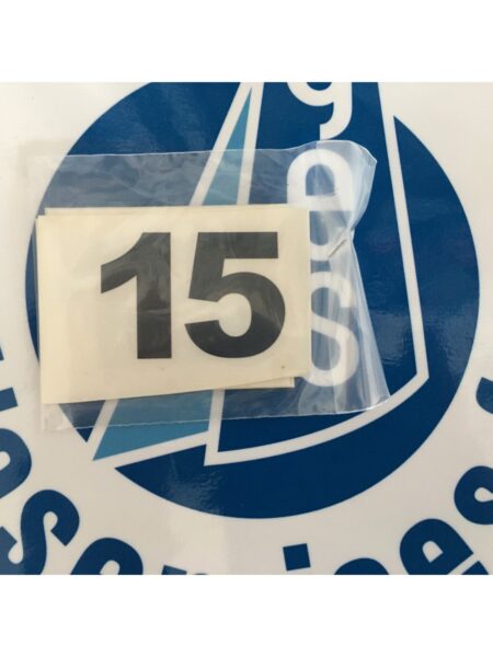 Autocollant coque 15 noir H35mm