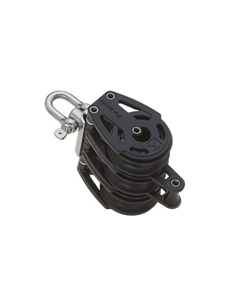 poulie triple émerillon et ringot 38 mm