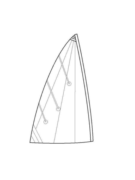 Voile compatible Funboat 'Funkid' Dacron - Blanc