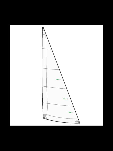 Foc compatible HC 14 avec bande UV Dacron 250g - Blanc